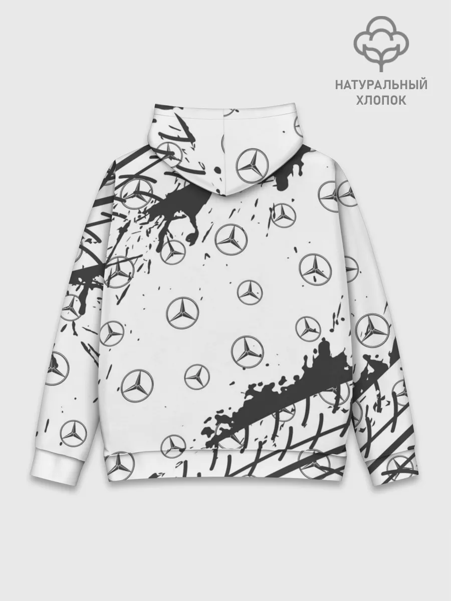 Худи мужской база хлопок / MERCEDES / МЕРСЕДЕС