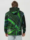 Худи мужской база хлопок / DIGITAL NEON GREEN
