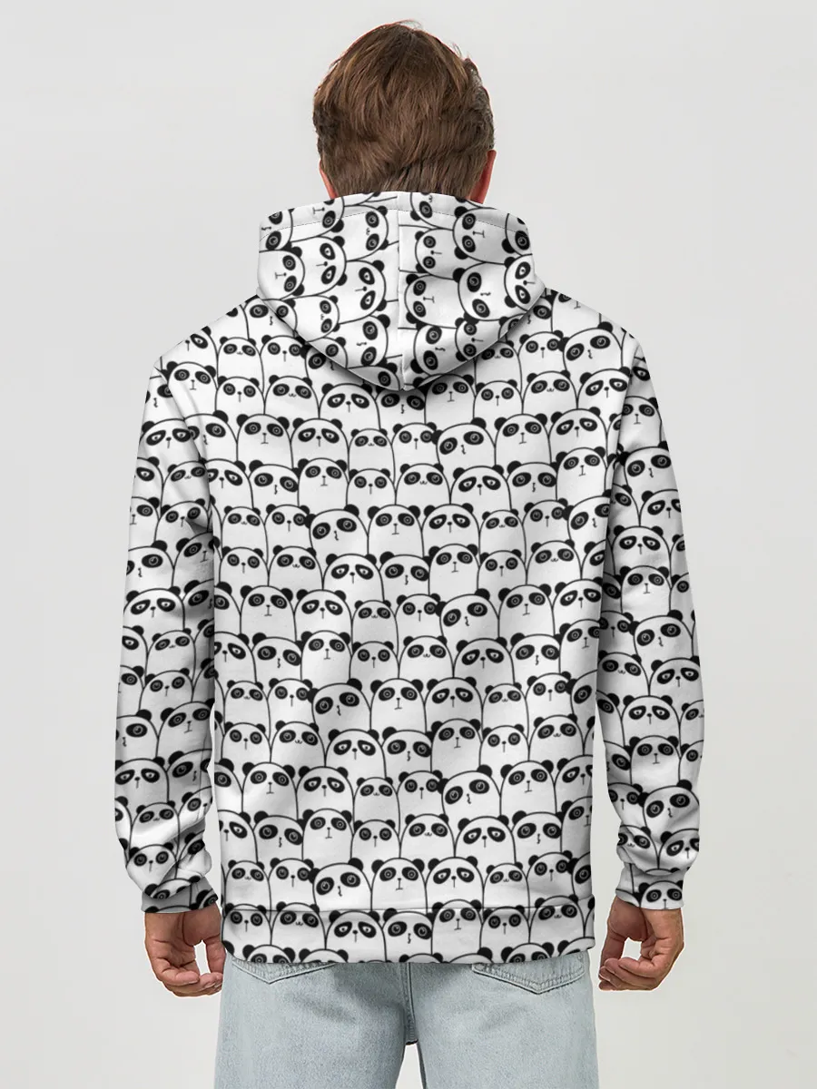 Худи мужской база хлопок / ПАНДЫ