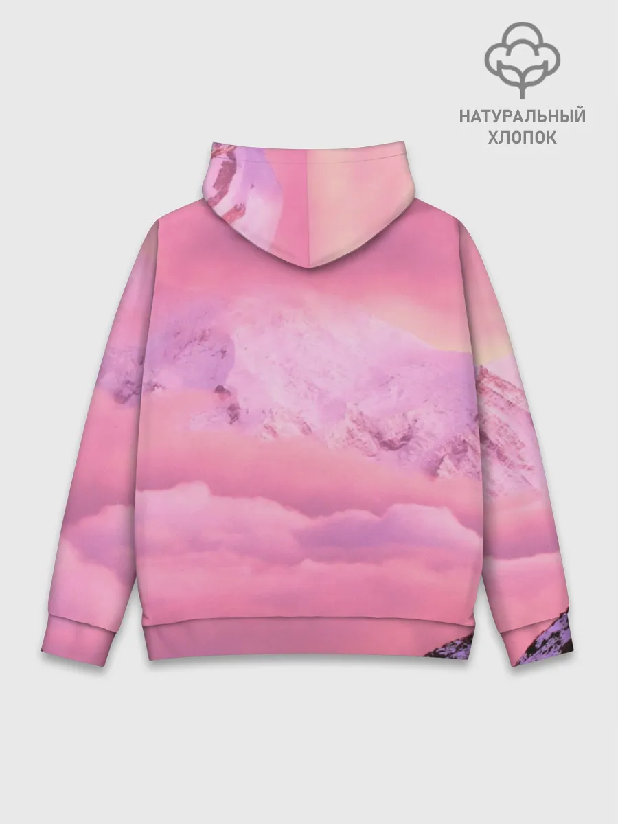 Худи мужской база хлопок / Synthwave EVA Unit 01