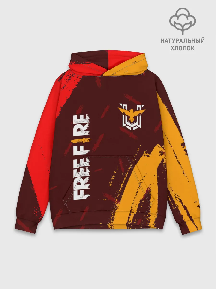 Худи мужской база хлопок / FREE FIRE / ФРИ ФАЕР
