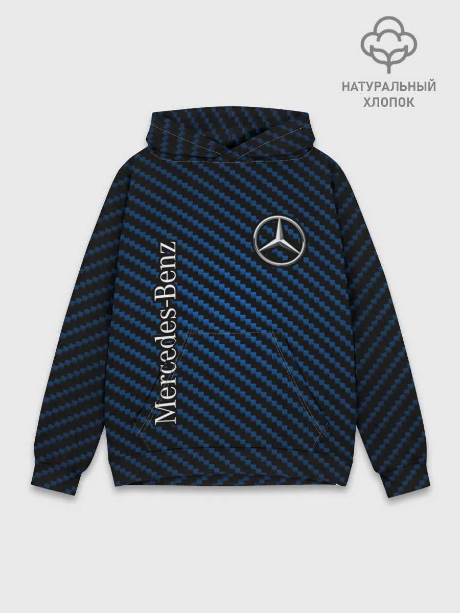 Худи мужской база хлопок / MERCEDES / МЕРСЕДЕС
