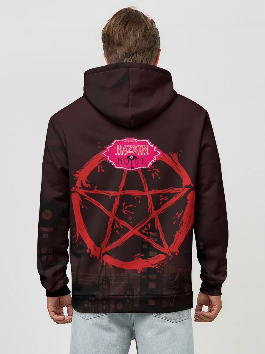 Худи мужской база хлопок / Отель Хазбин - Хаск