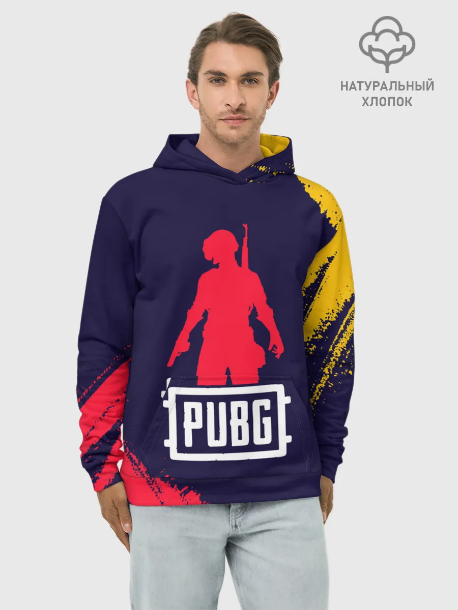Худи мужской база хлопок / PUBG / ПАБГ