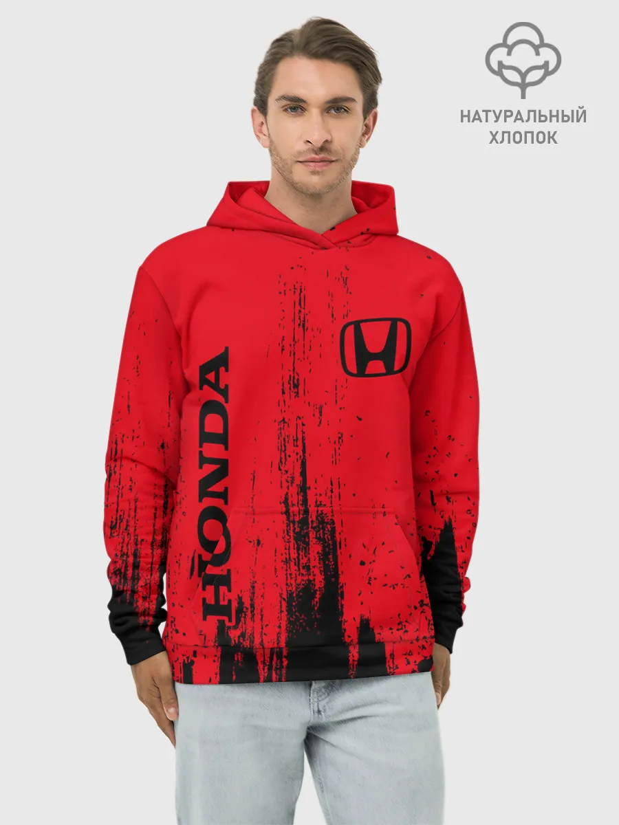 Худи мужской база хлопок / HONDA / ХОНДА
