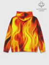 Худи мужской база хлопок / Неон Огонь