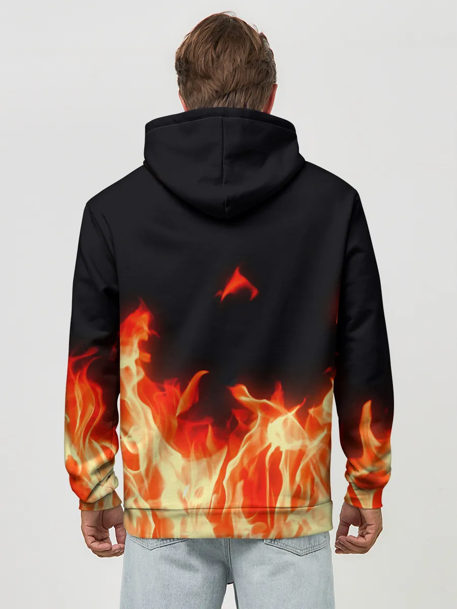 Худи мужской база хлопок / Огонь