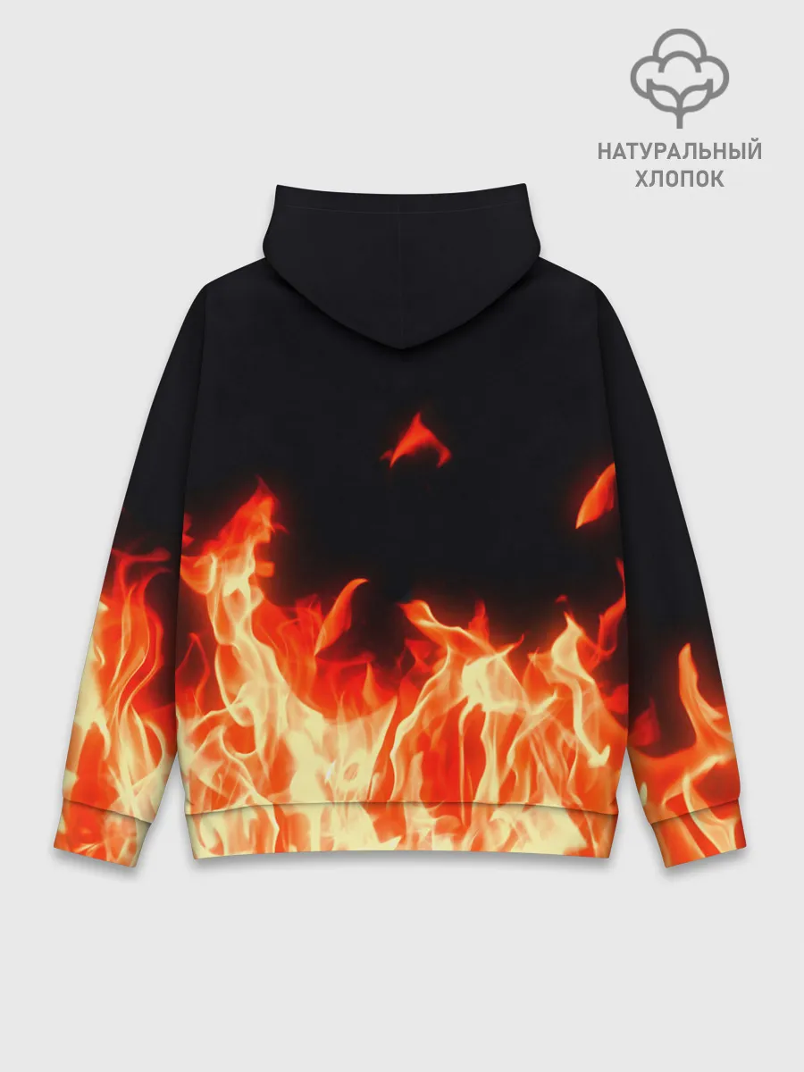Худи мужской база хлопок / Огонь