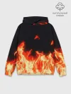 Худи мужской база хлопок / Огонь