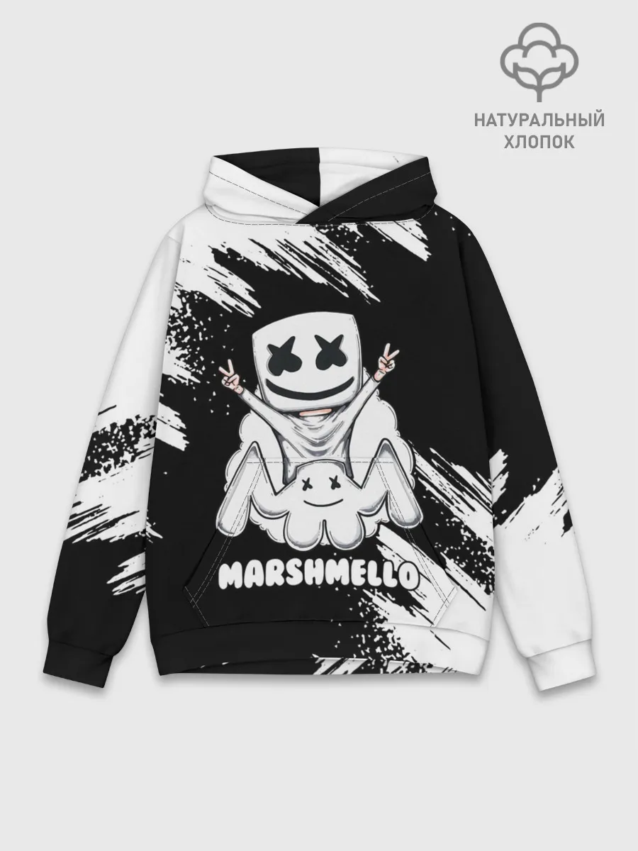 Худи мужской база хлопок / MARSHMELLO