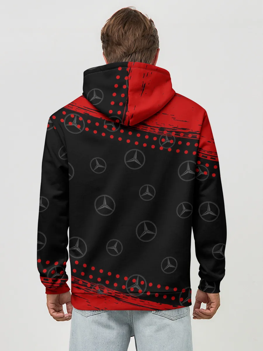 Худи мужской база хлопок / MERCEDES / МЕРСЕДЕС