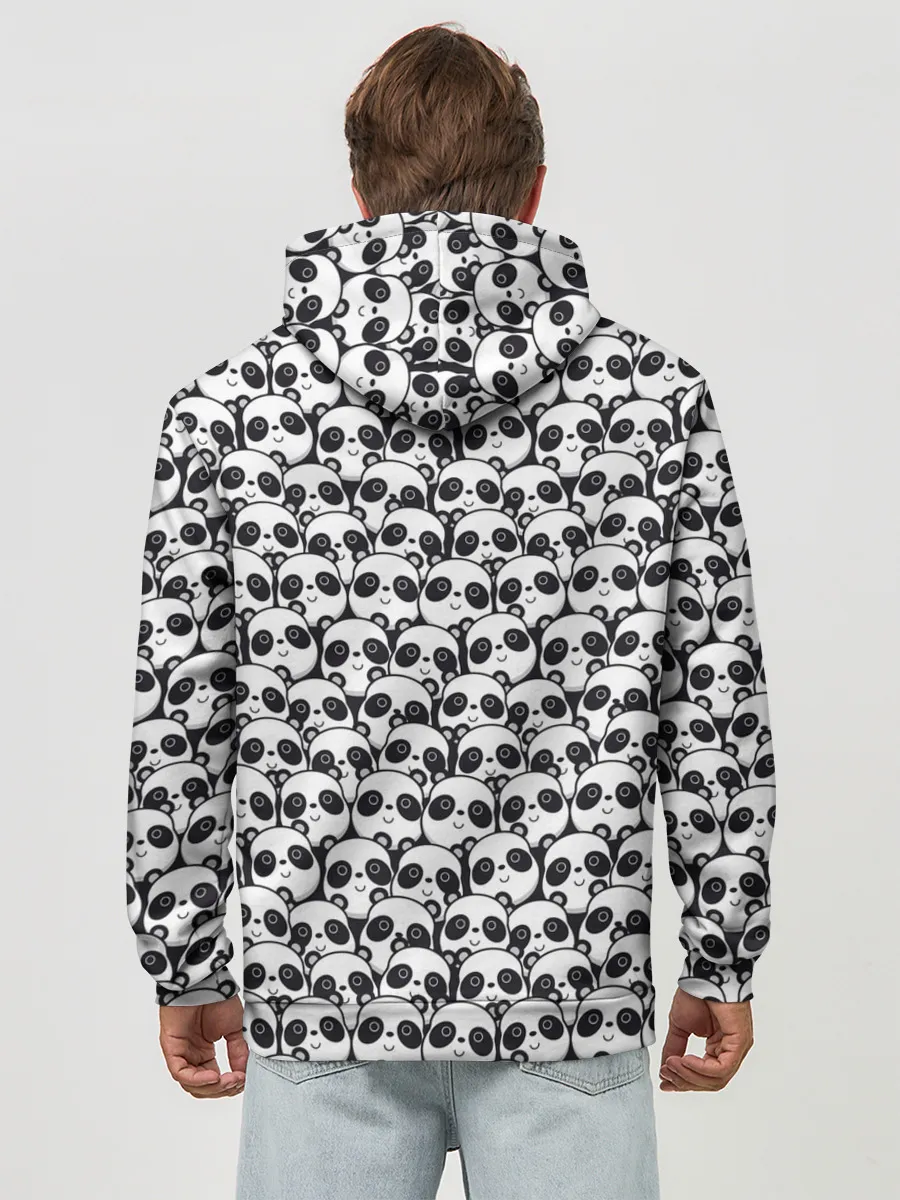 Худи мужской база хлопок / ПАНДЫ