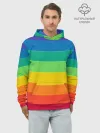 Худи мужской база хлопок / Радуга | Rainbow