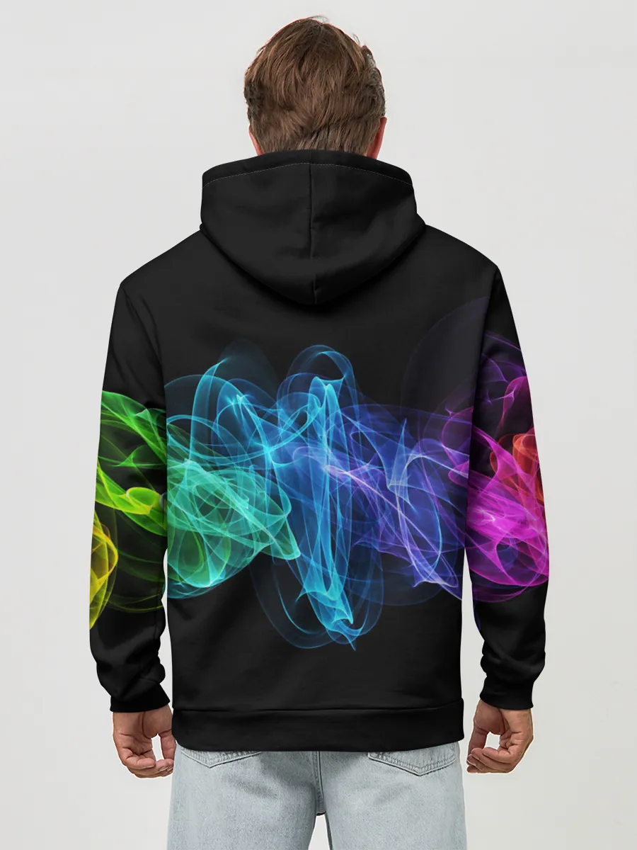 Худи мужской база хлопок / COLOR SMOKE