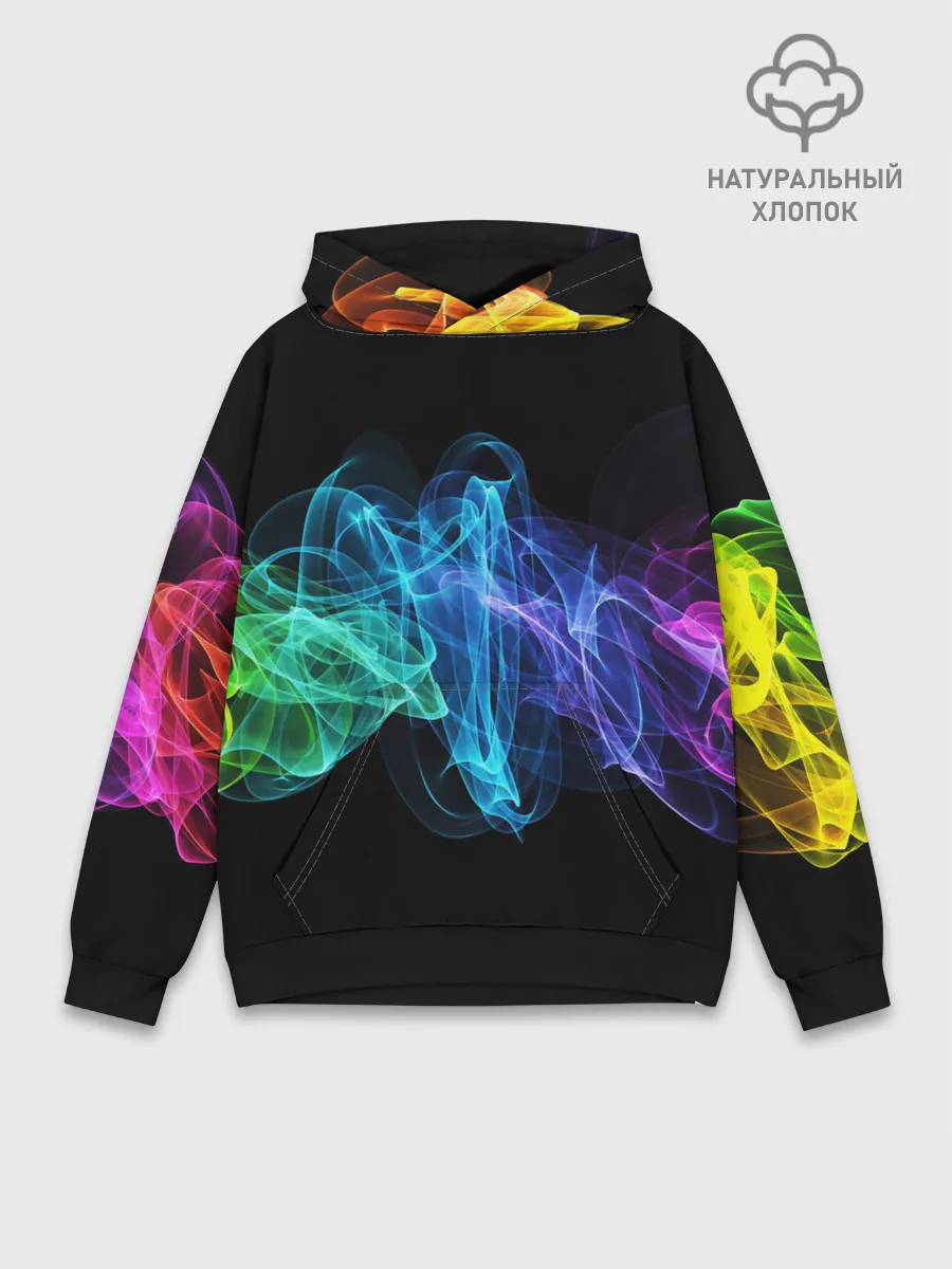 Худи мужской база хлопок / COLOR SMOKE