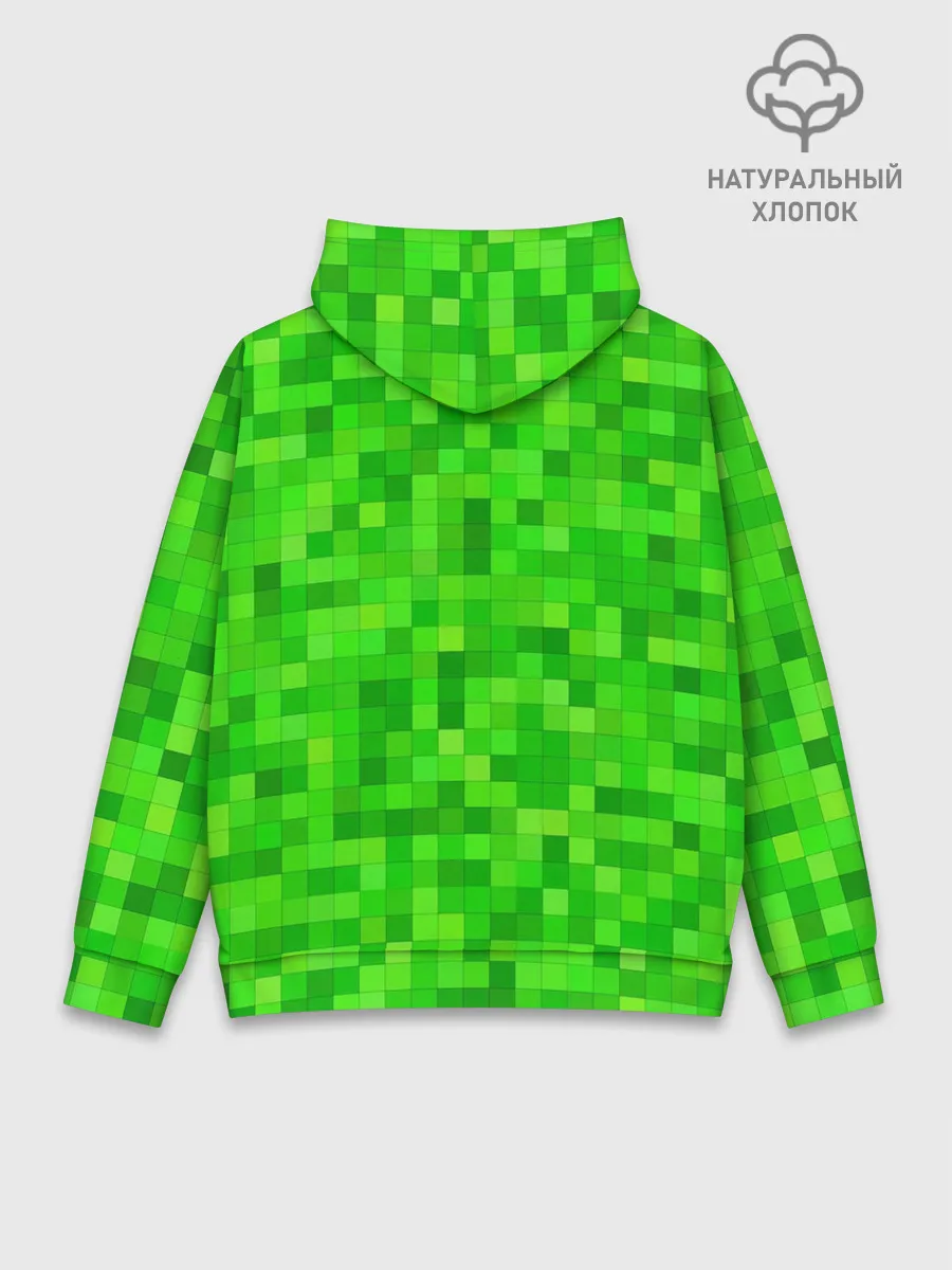 Худи мужской база хлопок / MINECRAFT CREEPER