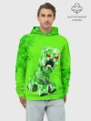 Худи мужской база хлопок / MINECRAFT CREEPER