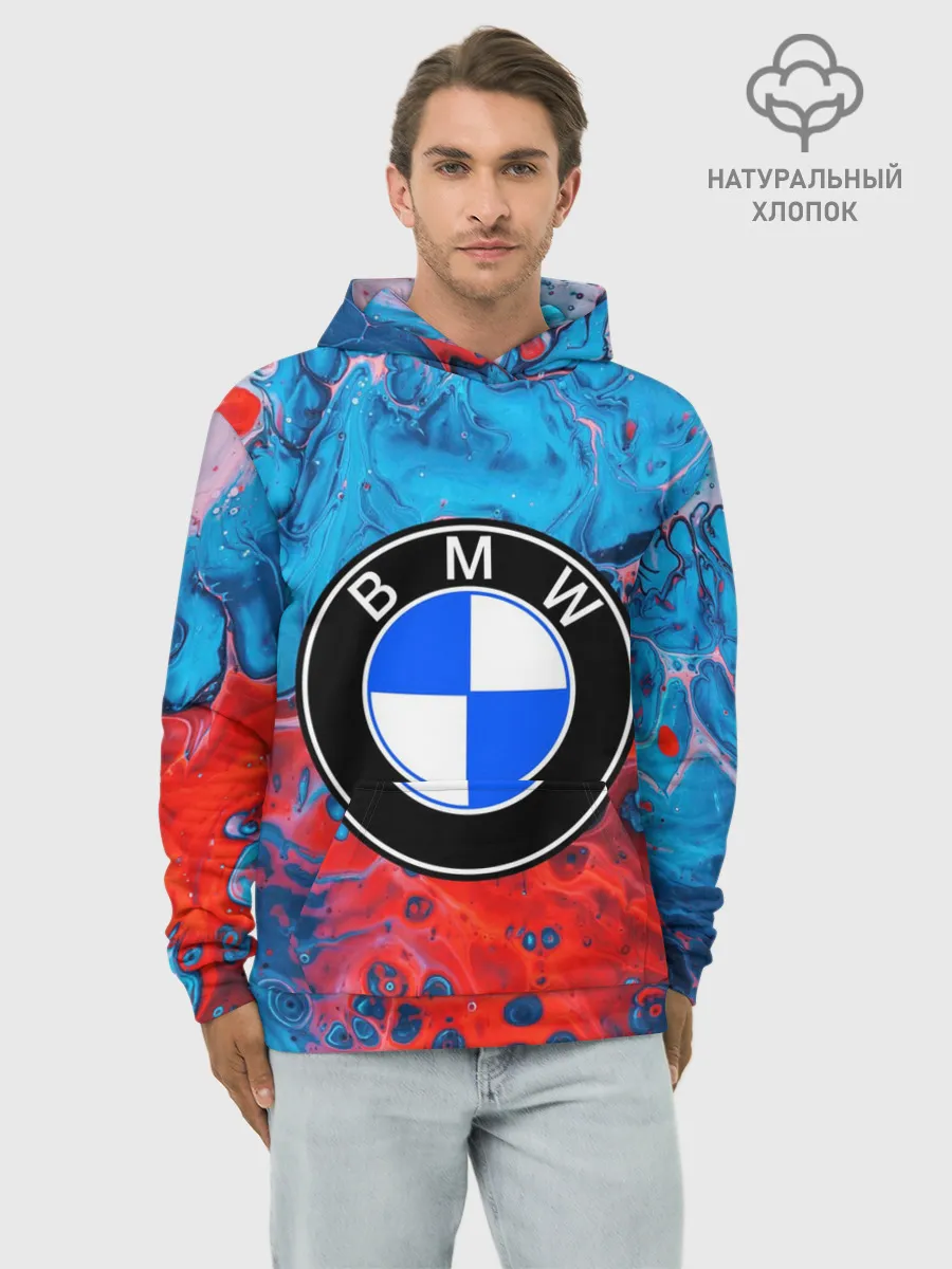 Худи мужской база хлопок / BMW