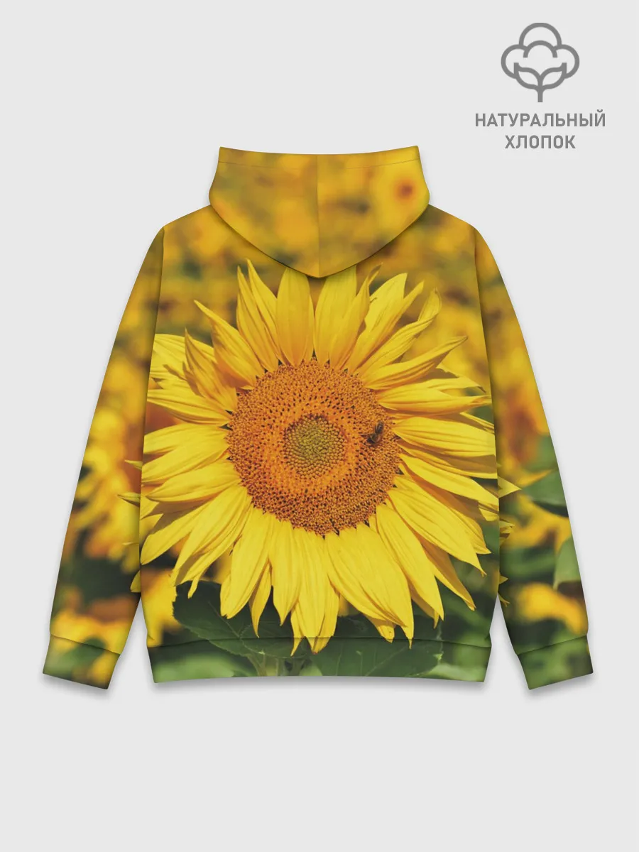 Худи мужской база хлопок / Подсолнух