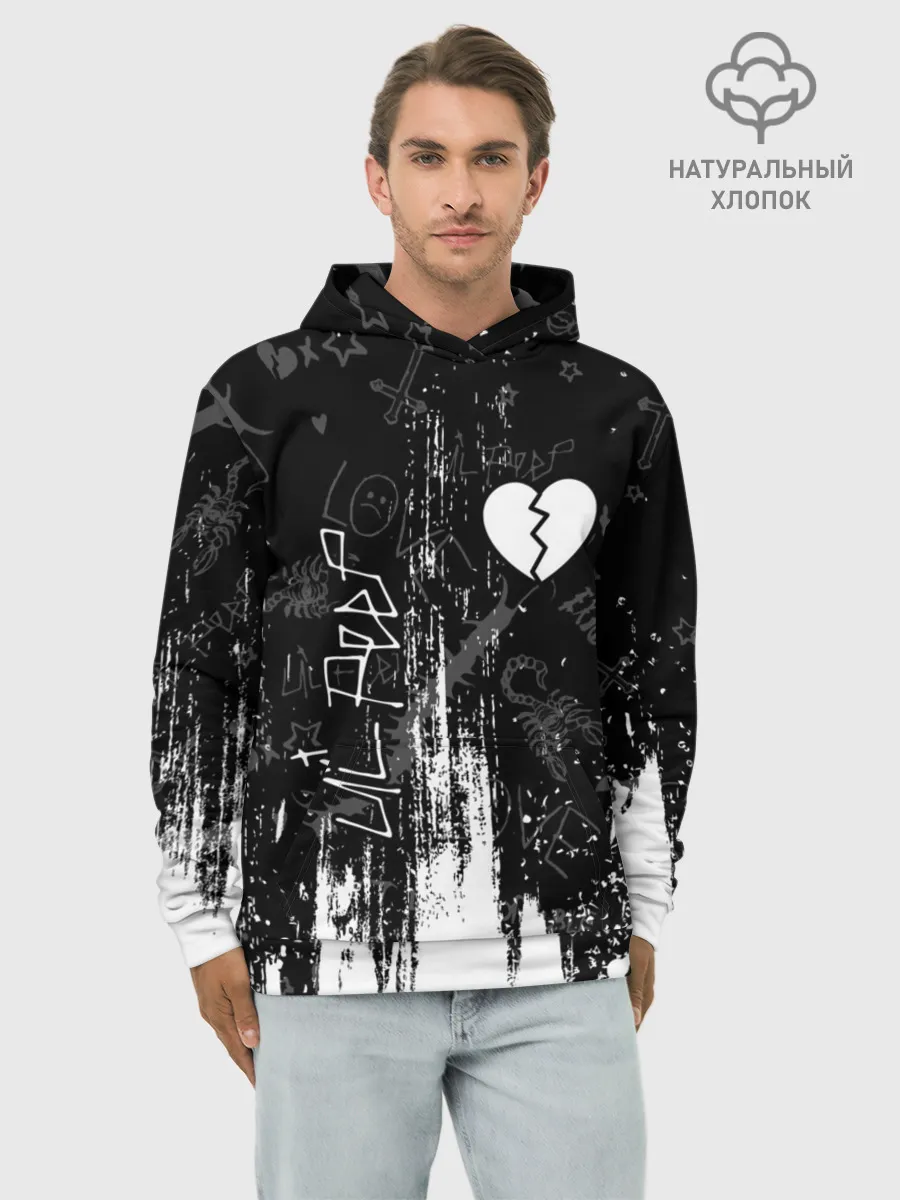 Худи мужской база хлопок / LIL PEEP / ЛИЛ ПИП