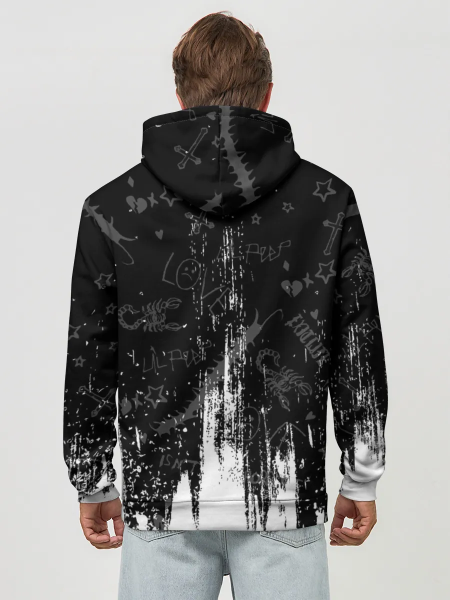 Худи мужской база хлопок / LIL PEEP / ЛИЛ ПИП