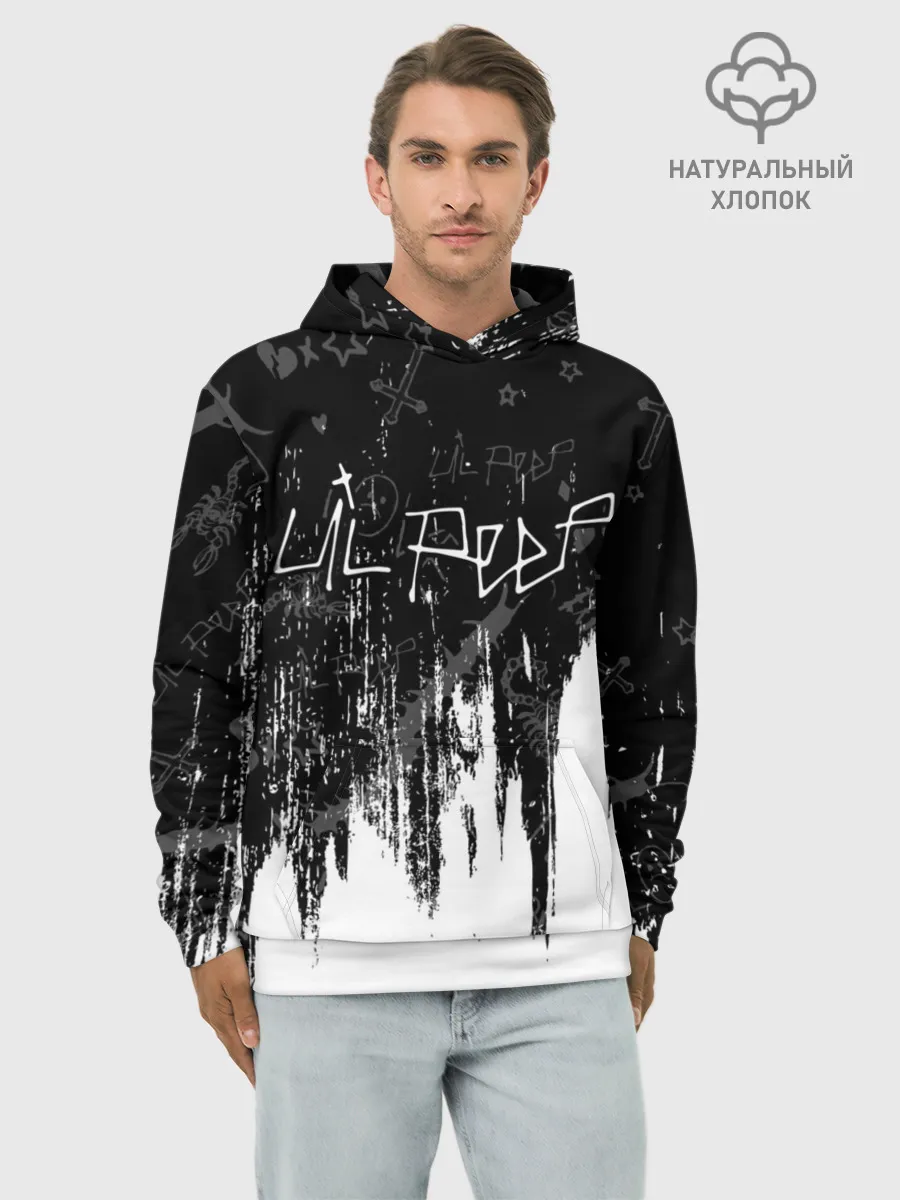 Худи мужской база хлопок / LIL PEEP / ЛИЛ ПИП