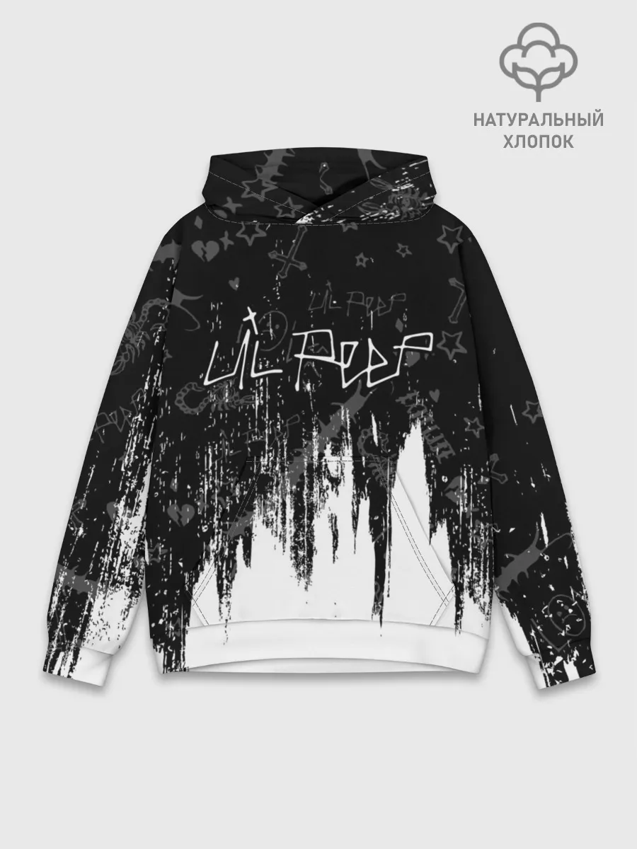 Худи мужской база хлопок / LIL PEEP / ЛИЛ ПИП
