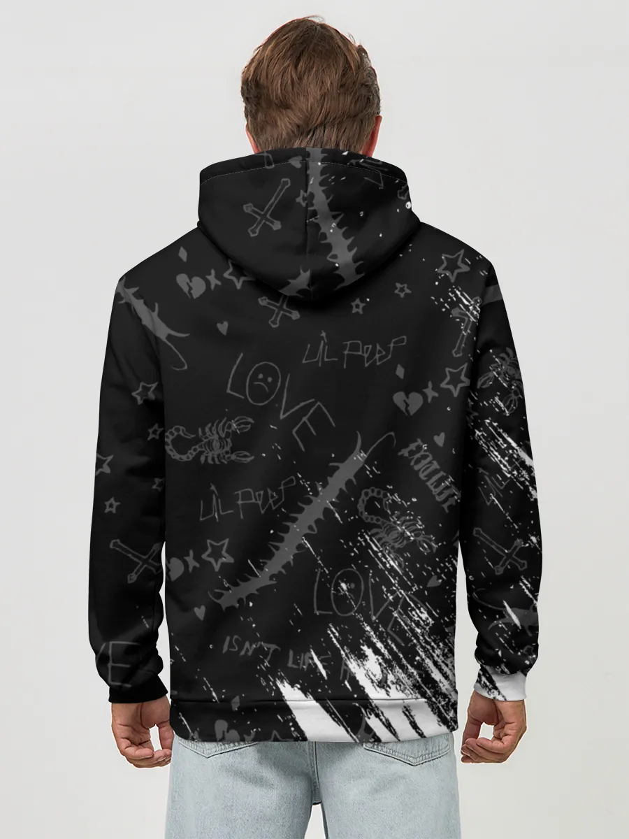 Худи мужской база хлопок / LIL PEEP / ЛИЛ ПИП