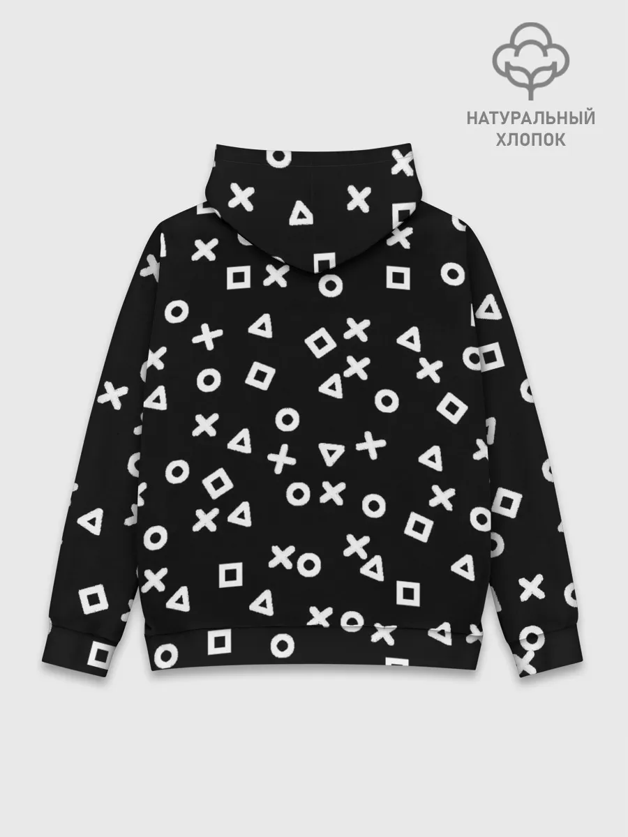 Худи мужской база хлопок / Геометрические фигуры