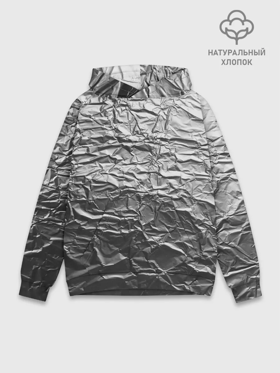 Худи мужской база хлопок / Фольга