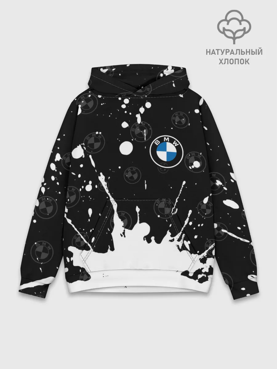 Худи мужской база хлопок / BMW / БМВ