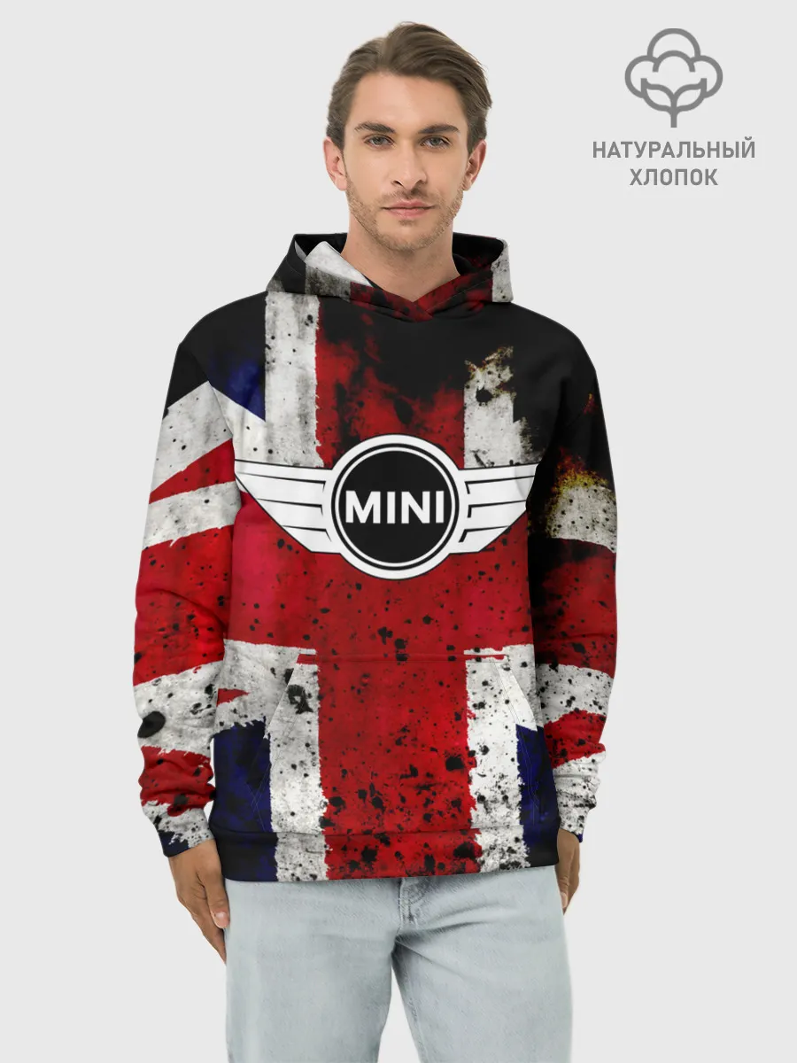 Худи мужской база хлопок / Mini Cooper