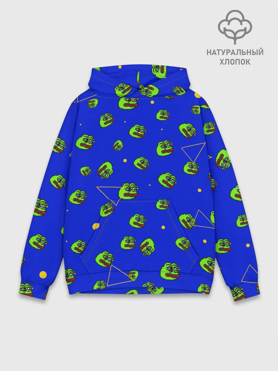 Худи мужской база хлопок / Лягушка Пепе