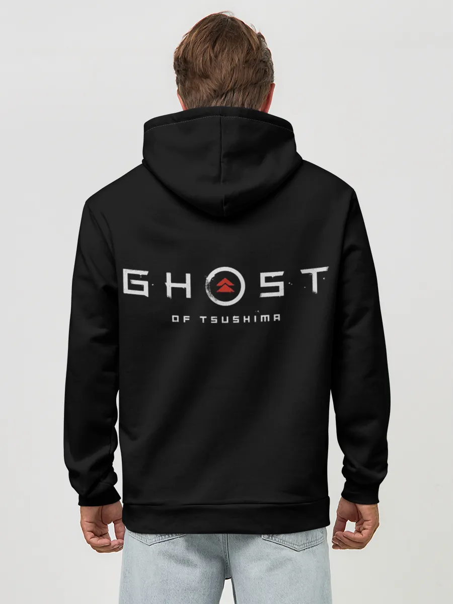 Худи мужской база хлопок / Ghost of Tsushima Samurai
