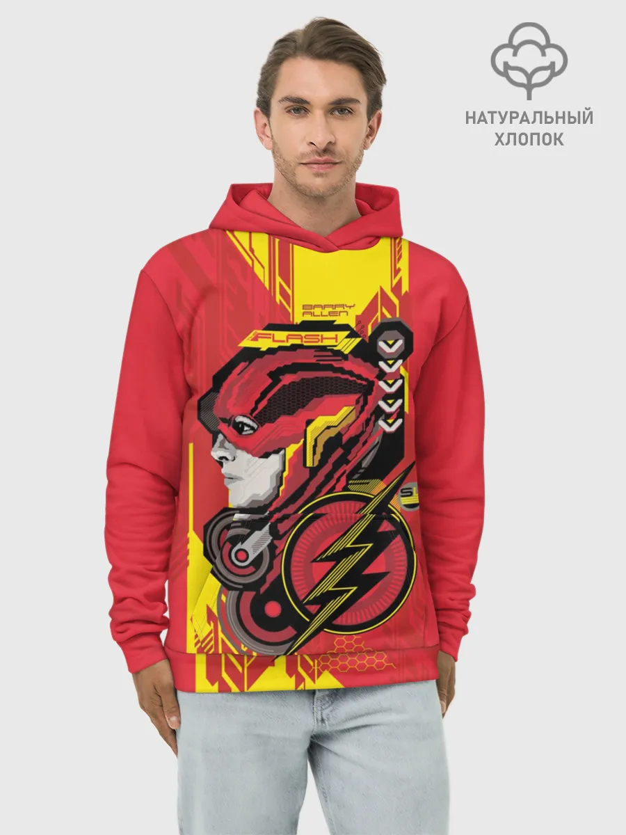 Худи мужской база хлопок / The Flash