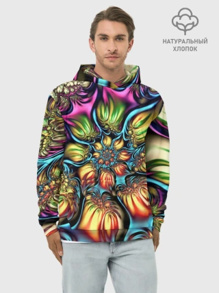 Худи мужской база хлопок / Абстракция
