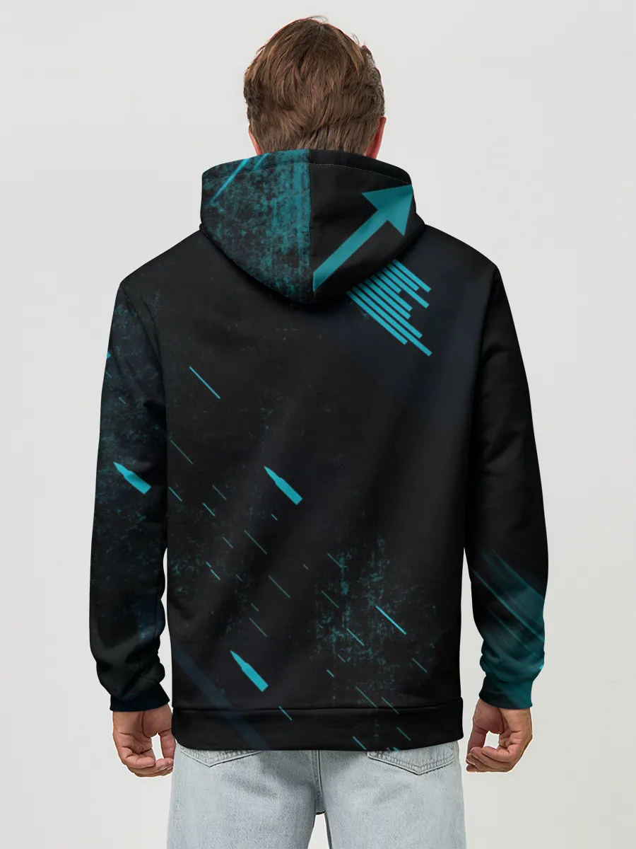 Худи мужской база хлопок / Sky Wolf