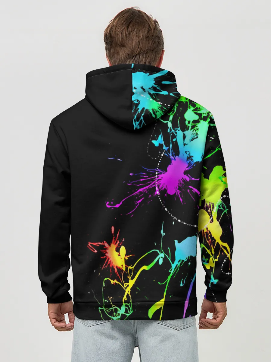 Худи мужской база хлопок / НЕОНОВЫЕ КРАСКИ