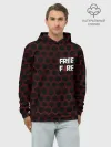 Худи мужской база хлопок / FREE FIRE / ФРИ ФАЕР