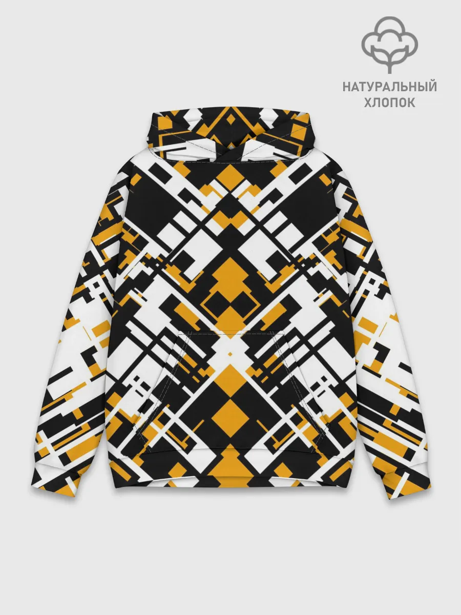 Худи мужской база хлопок / КИБЕРПАНК,ФАНТАСТИКА,ГЕОМЕТРИЯ