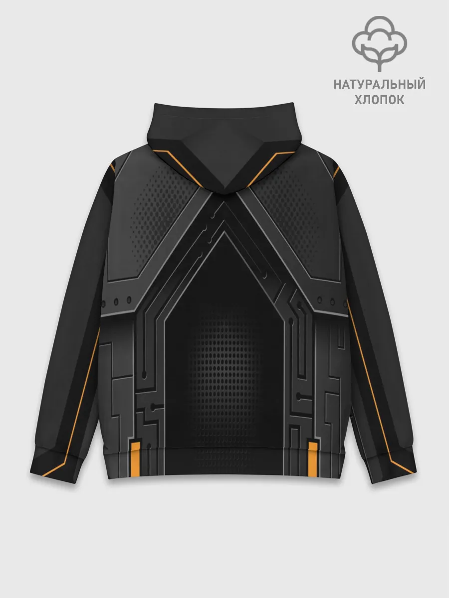 Худи мужской база хлопок / Броня робота