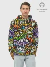 Худи мужской база хлопок / Уличные граффити
