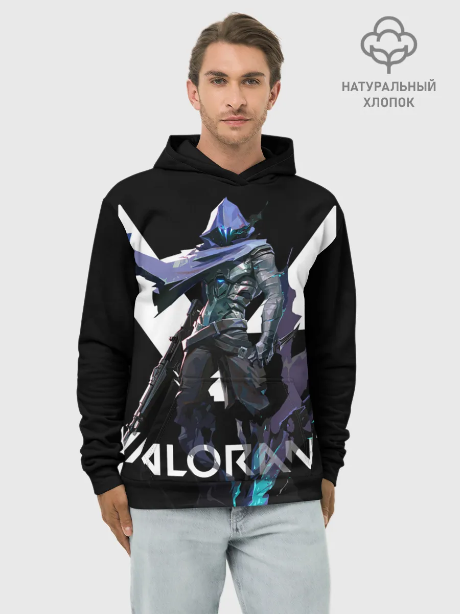 Худи мужской база хлопок / VALORANT OMEN