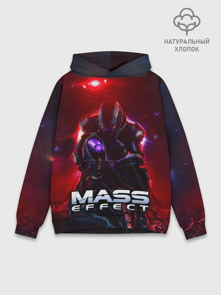 Худи мужской база хлопок / Mass Effect