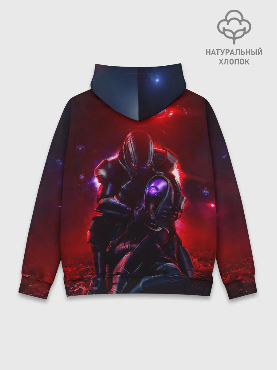 Худи мужской база хлопок / Mass Effect