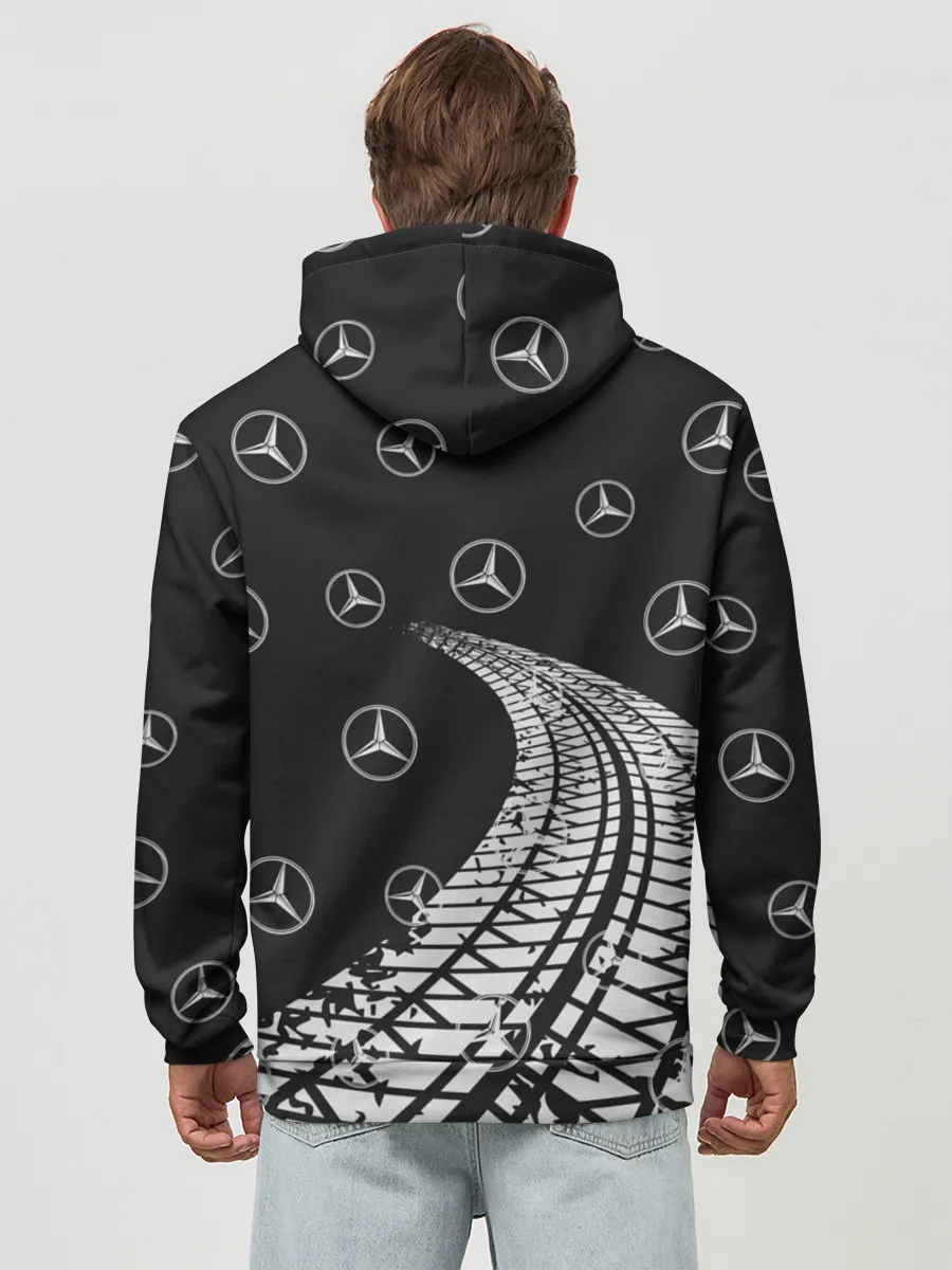 Худи мужской база хлопок / MERCEDES / МЕРСЕДЕС
