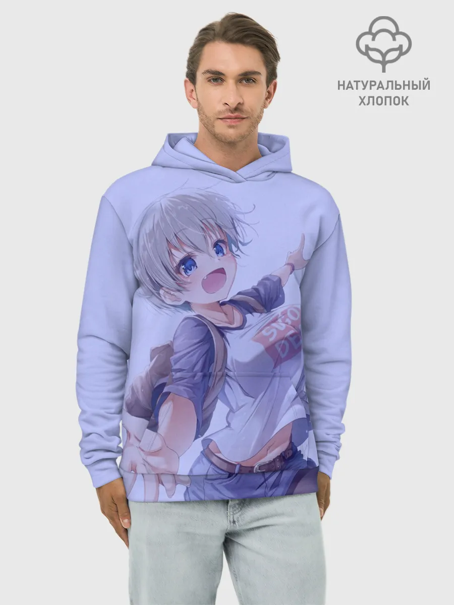 Худи мужской база хлопок / Хана Удзаки