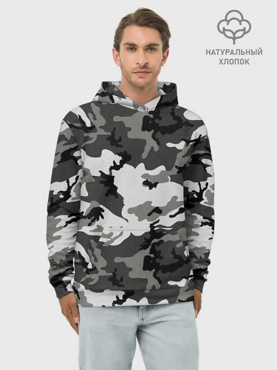 Худи мужской база хлопок / Маскировка