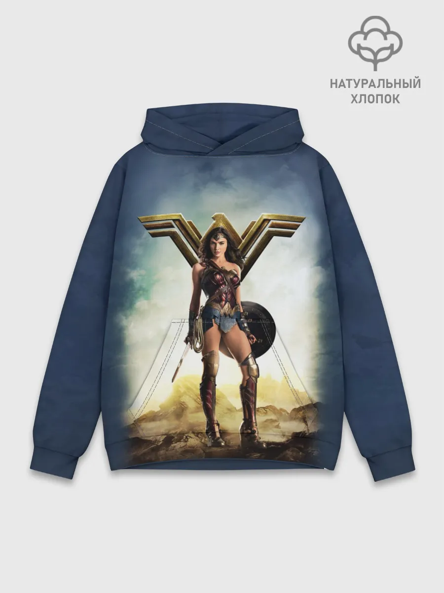 Худи мужской база хлопок / Wonder Woman