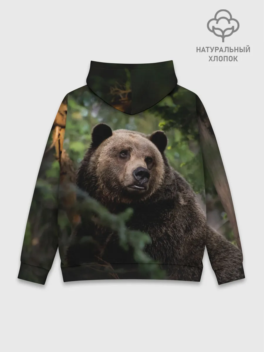 Худи мужской база хлопок / Медведь